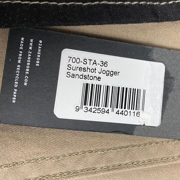 ZANEROBE Men's Sureshot Jogger Sandstone US 36 - Picture 12 of 14